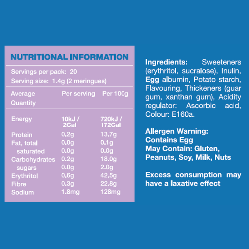 Low Carb Emporium No Added Sugar Meringues