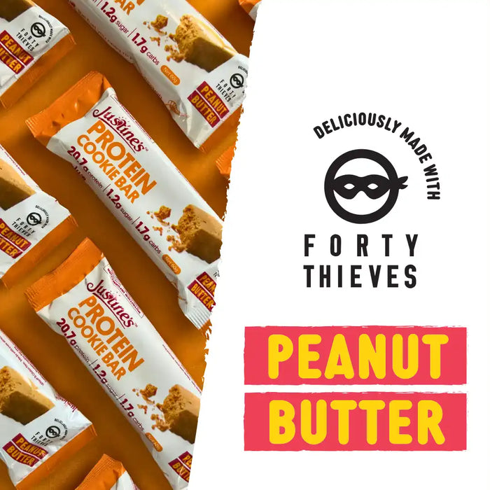 Justine's Protein Cookie Bar Forty Thieves Peanut Butter 60g