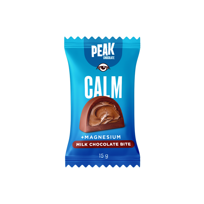 PEAK CHOCOLATE CALM BITE (15g) – Shelf Display Box (20 Units)