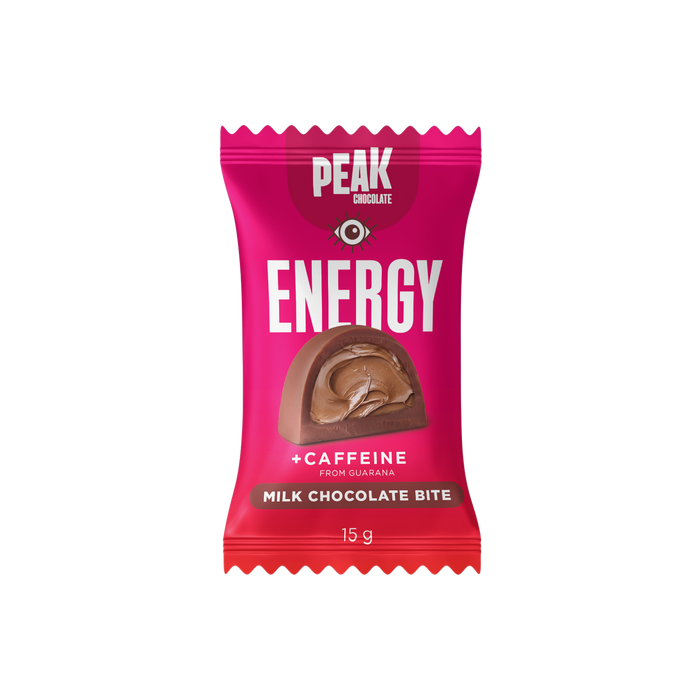 PEAK CHOCOLATE ENERGY BITE (15g) – Shelf Display Box (20 Units)