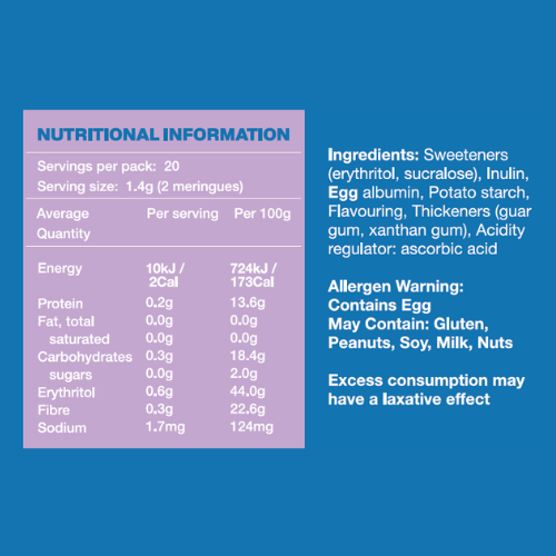 Low Carb Emporium No Added Sugar Meringues