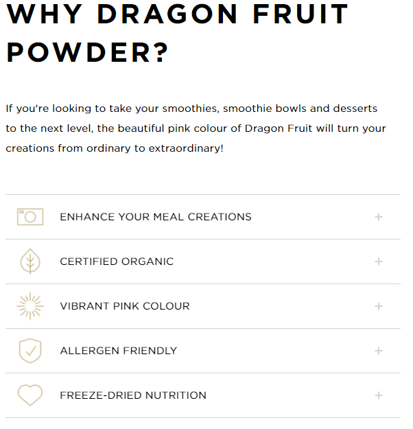 Tropeaka Dragon Fruit Powder